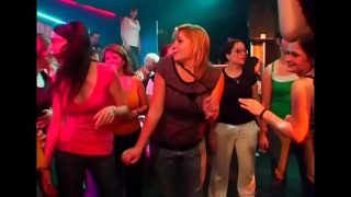A lot of gangbang on dance floor blow jobs from blondes wild fuck