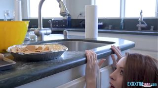 Madi Collins and Michael Swayze having a hot fuck session in the kitchen